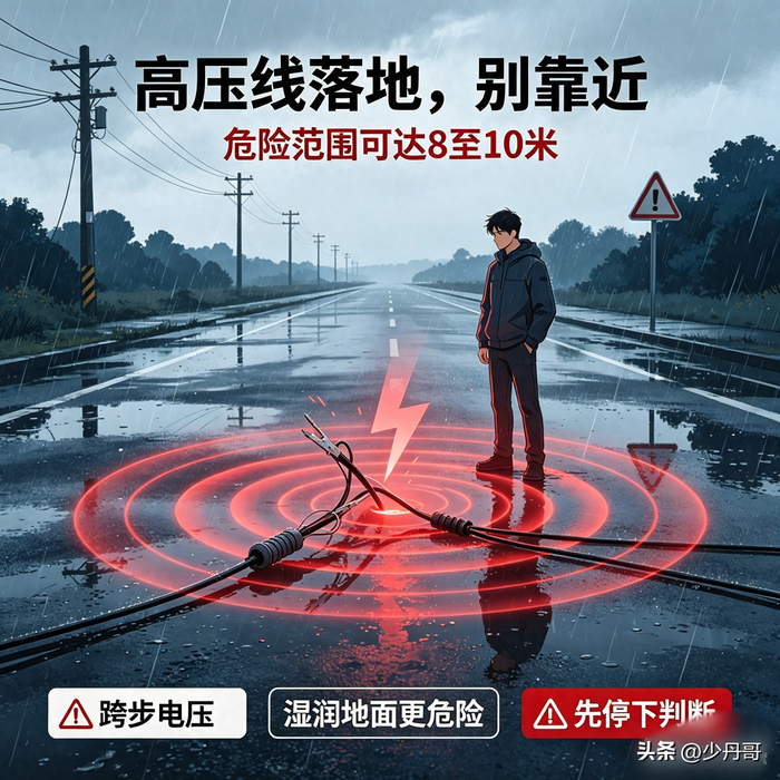 高压线落地千万别跑,多数人第一步就踩中死亡陷阱! 高压线落地千万别跑,多数人第一步就踩中死亡陷阱!